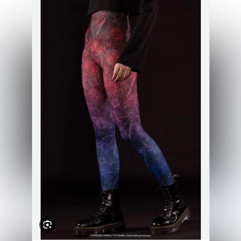 EUC Blackmilk STRANGER THINGS LEGGINGS XL